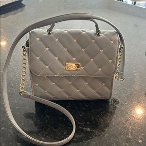 Luv Betsey by Betsey Johnson Addy quilted crossbody bag w/heart shaped stitching